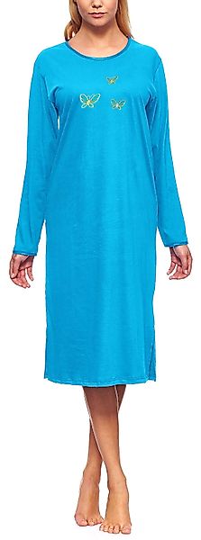 Merry Style Nachthemd Damen Langarm Nachthemd günstig online kaufen