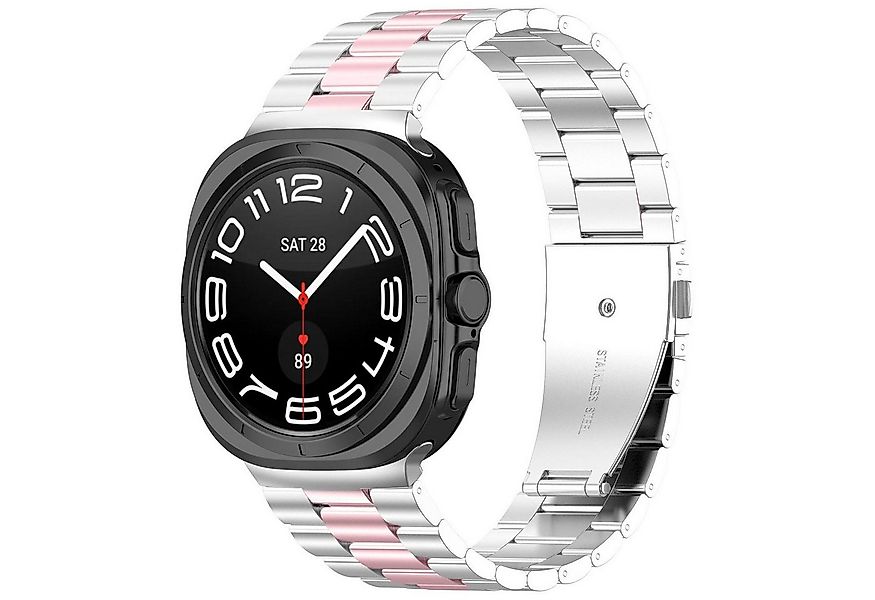 Wigento Smartwatch-Armband Für Samsung Galaxy Watch 8 / 8 Classic Edelstahl günstig online kaufen
