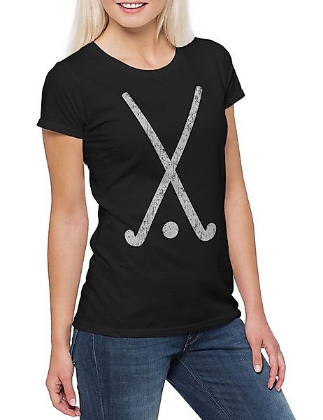 Urban Backwoods Print-Shirt Field Hockey Tools Damen T-Shirt Player Passion günstig online kaufen