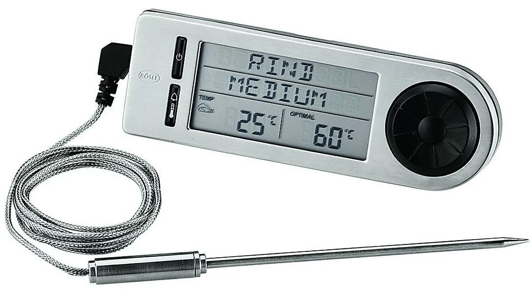Rösle Bratenthermometer digital Edelstahl mit zwei Sensoren und Timer günstig online kaufen