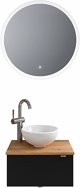Saphir Badmöbel-Set "Serie 6915" 4 Stk. tlg. Gäste-Bad, mit LED-Spiegel und günstig online kaufen