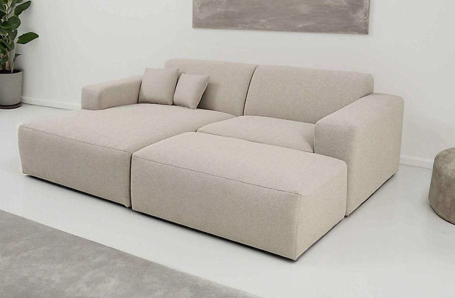 OTTO home Ecksofa "Koa,228cm, L-Form, Modulsofa, Webstoff, Cord, Struktur, günstig online kaufen