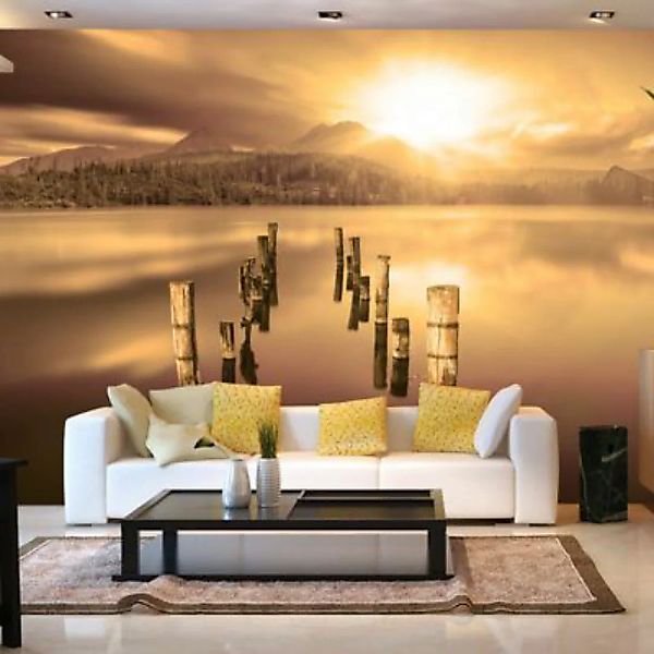 artgeist Fototapete Melancholic sunset mehrfarbig Gr. 400 x 280 günstig online kaufen