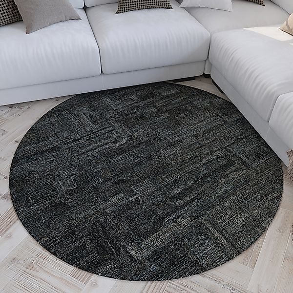 Wecon home Teppich »Hamptons FORTYTWO«, rund, 15 mm Höhe, Kurzflor, Wohnzim günstig online kaufen