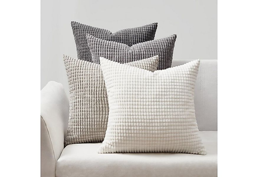 Interior by Hakito Dekokissen 4er Set Kissenbezüge inklusive Füllkissen Set günstig online kaufen