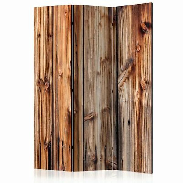 artgeist Paravent Wooden Chamber [Room Dividers] braun Gr. 135 x 172 günstig online kaufen