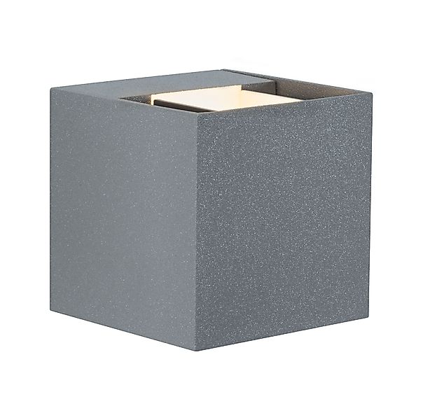 Paulmann "LED Wandleuchte Cybo IP65 eckig 80x80mm 2700K 2x3,5W 355lm / 355l günstig online kaufen