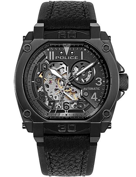 Police Automatikuhr Police PEWGE0040003 Herrenuhr Norwood Automatik 45mm 5A günstig online kaufen