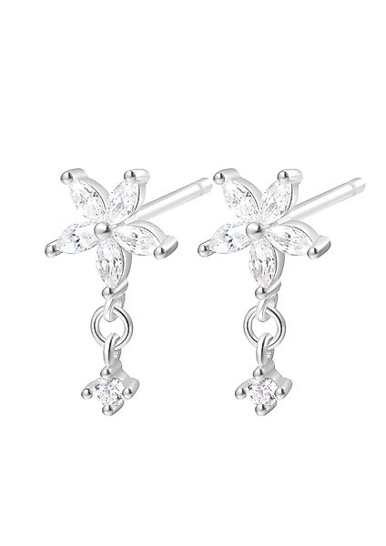 Hey Happiness Paar Ohrstecker Silber Blume günstig online kaufen