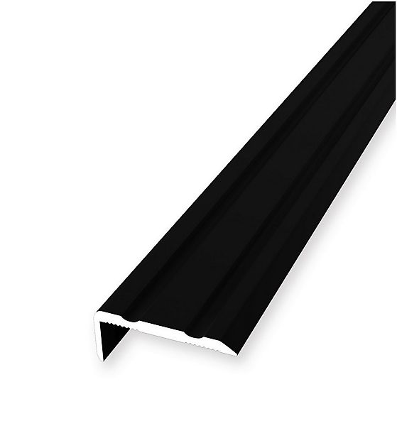 PROVISTON Winkelprofil Aluminium, 24.5 x 1000 mm, Schwarz, Treppenkanten- & günstig online kaufen