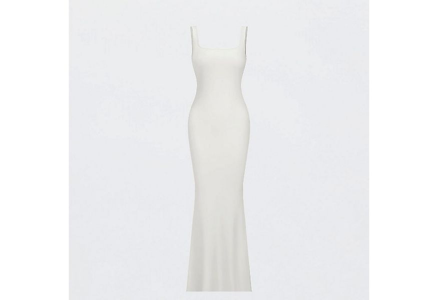 cfab by creamy fabrics Jerseykleid Ribbed Tank Top Maxikleid-Snow White-L ( günstig online kaufen