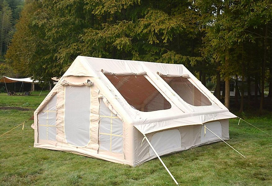 LVHOM aufblasbares Zelt 300x400x200cm(LxBxH) Steildach, 2 Türen, 6 Fenstern günstig online kaufen