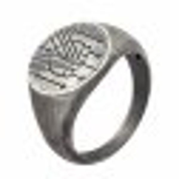 Ring 925 Silber Siegelring Kreis matt oxidiert Tattoo Motiv günstig online kaufen
