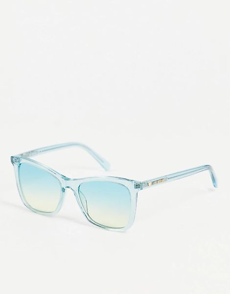 Moschino – Love ‑ Eckige Sonnenbrille-Grün günstig online kaufen