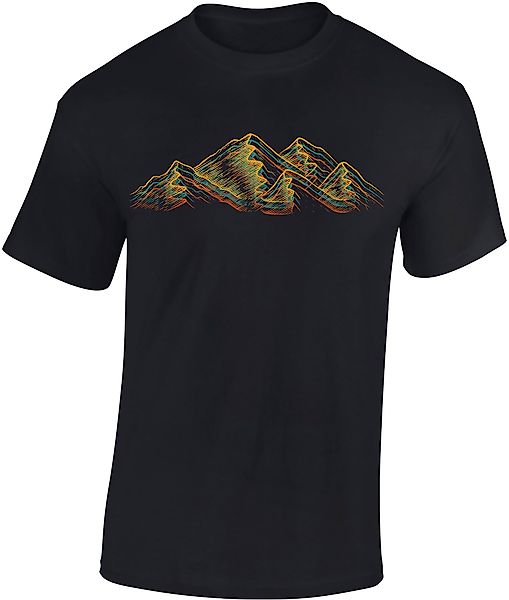 Baddery Print-Shirt Wander Shirt: "Alpen" - günstig online kaufen