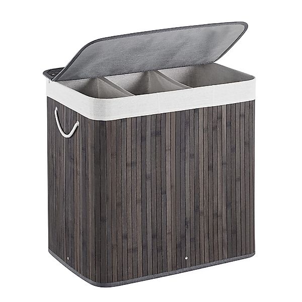 Mondeer Wäschekorb 150L Wäschesammler aus Bambus, günstig online kaufen