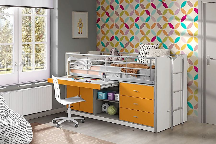 Vipack Hochbett "Bonny, mit zeitloser Optik, super praktisch im Kinderzimme günstig online kaufen