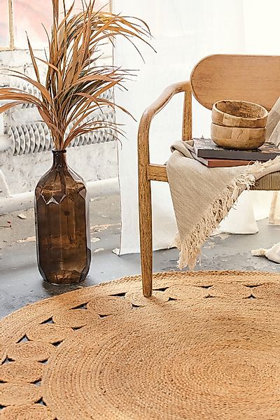 Tapiso Designteppich JUTE, rund, Höhe: 4 günstig online kaufen