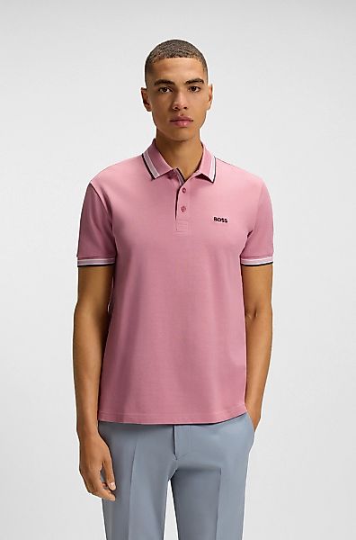 BOSS GREEN Poloshirt "Paddy", mit kontrastfarbenen Streifen am Kragen günstig online kaufen
