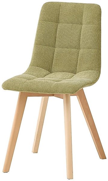 PREISBRECHER 4-Fußstuhl Belana (2er Set), (2er Set) in grün, Buche - 55x89x günstig online kaufen