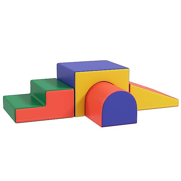 HOMCOM Softbausteine 4er-Set Schaumstoff Bausteine Riesenbausteine Bauklötz günstig online kaufen