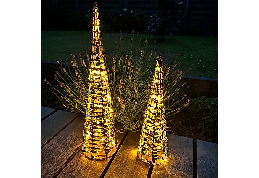 Online-Fuchs Künstlicher Weihnachtsbaum mit LED-Lichterkette und Folieneffe günstig online kaufen
