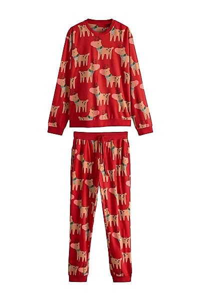 Next Pyjama Familienkollektion Herren-Schlafanzug, Rentiere (2 günstig online kaufen