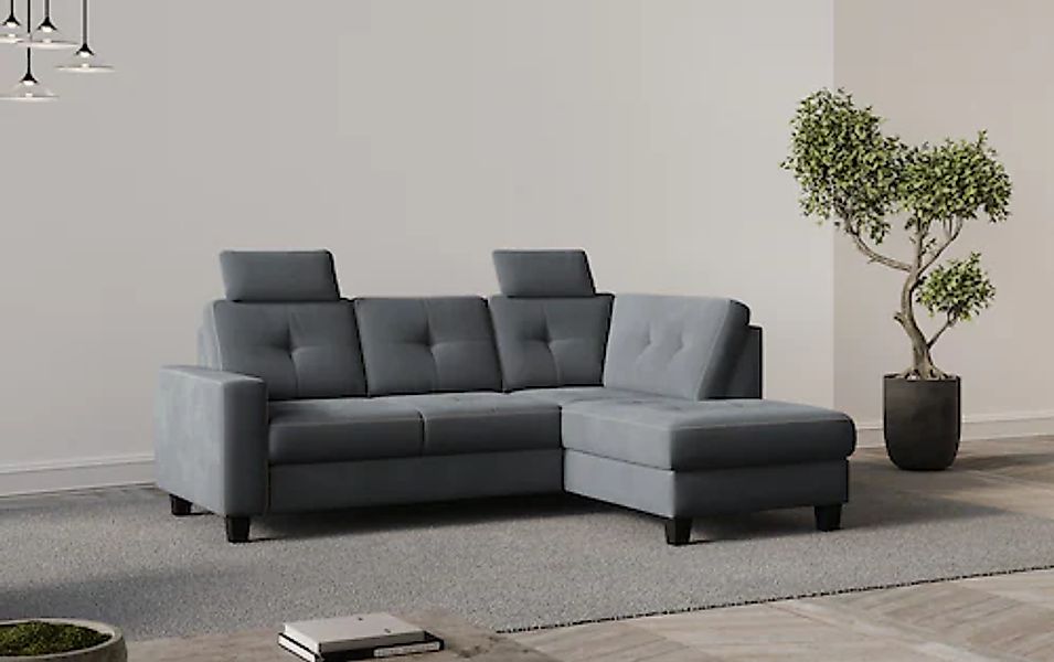 PLACES OF STYLE Ecksofa »Varese« wahlweise mit Bettfunktion und Bettkasten günstig online kaufen
