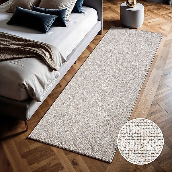 Sanat Teppich LORA PLUS beige B/L: ca. 80x200 cm günstig online kaufen