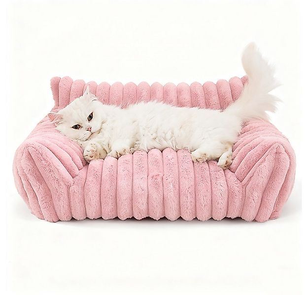 Ledander Tierbett Kuschelndes Haustierkatzen-Sofa, flauschiges Katzen-Sofa, günstig online kaufen
