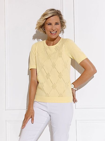 Classic Basics Ajourpullover "Kurzarm-Pullover" günstig online kaufen