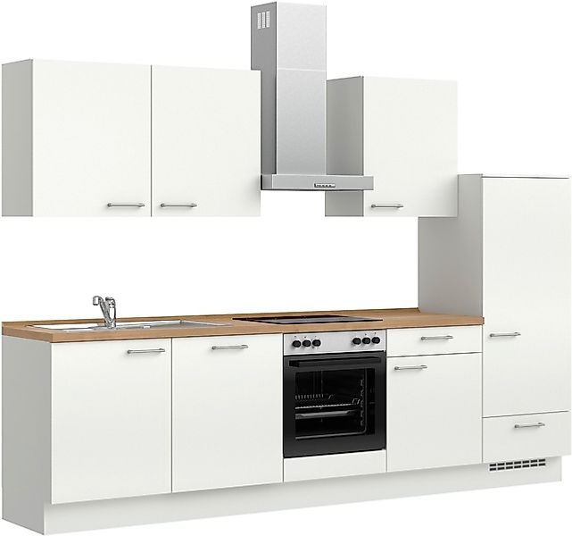 nobilia® Küchenzeile »"Laser I", Ausrichtung wählbar, Breite 300 cm« vormon günstig online kaufen