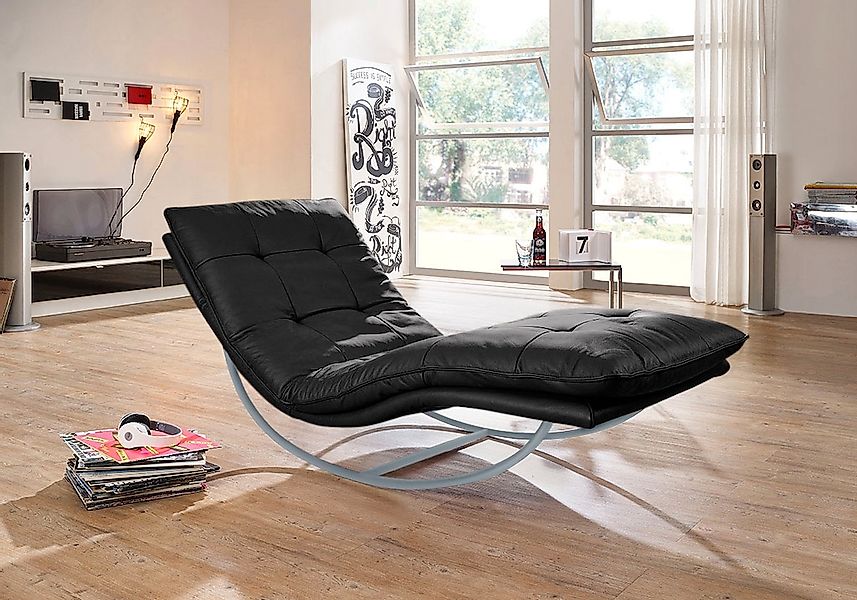 W.SCHILLIG Relaxliege "daily dreams" in Waffelkissen-Optik, Schaukelgestell günstig online kaufen