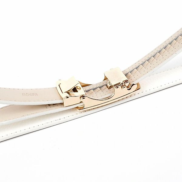 Anthoni Crown Ledergürtel mit goldfarbener eleganter Schließe günstig online kaufen