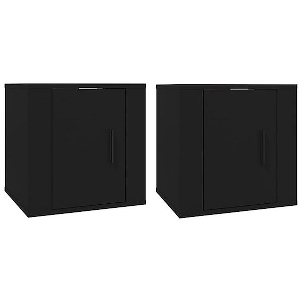 furnicato TV-Schrank TV-Wandschränke 2 Stk. Schwarz 40x34,5x40 cm (1-St) günstig online kaufen