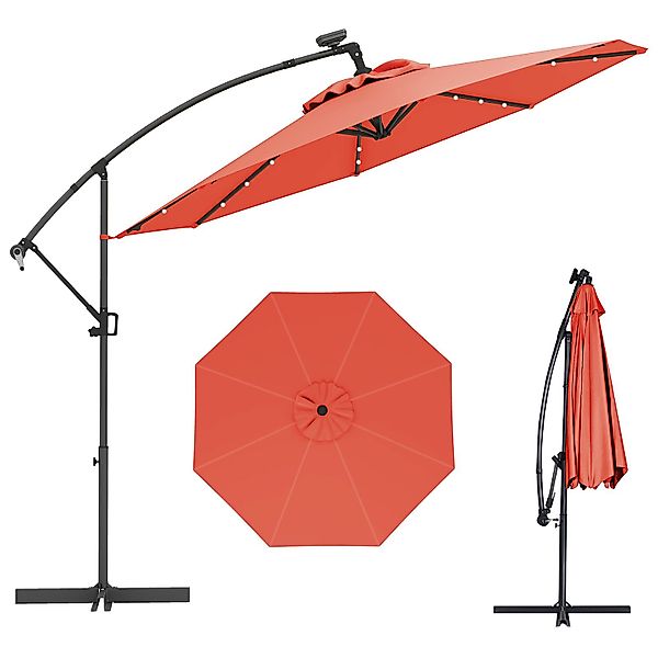 COSTWAY Sonnenschirm, LxB: 300,00x300,00 cm, mit günstig online kaufen