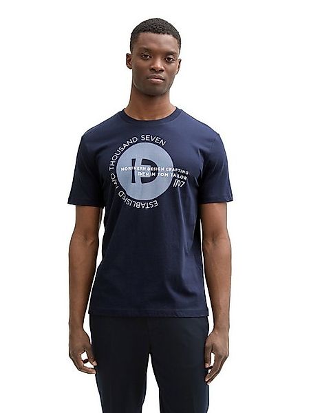 TOM TAILOR Denim T-Shirt mit verschiedenen Logo Prints günstig online kaufen