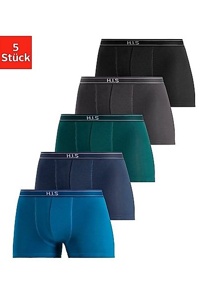 H.I.S Boxer Boxershorts für Herren (Packung, 5-St) mit Steifen und Logo im günstig online kaufen