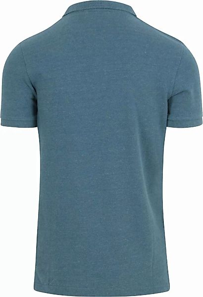 Superdry Classic Poloshirt Melange Blau - Größe 3XL günstig online kaufen