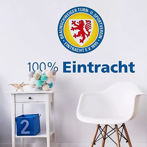 Wall-Art Wandtattoo "Eintracht Braunschweig 100%", (1 St.) günstig online kaufen