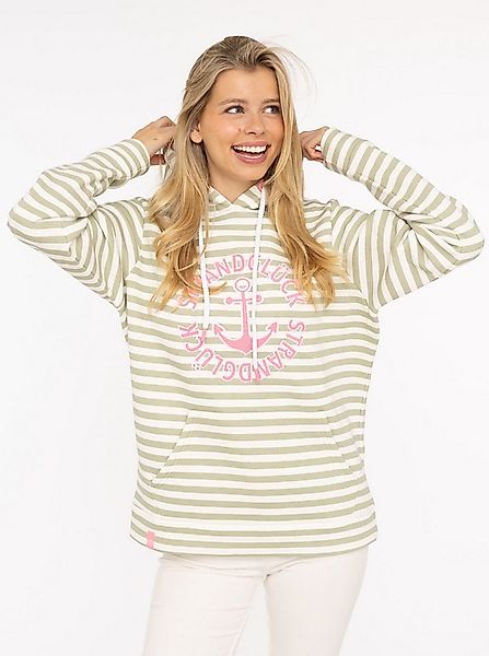 Zwillingsherz Kapuzensweatshirt "Streifen Strandglück" gestreift, Stickerer günstig online kaufen
