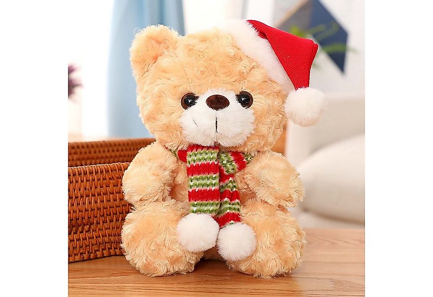 trends for living Kuscheltier Niedliche Weihnachtsmütze Bär Plüschtier Bär günstig online kaufen