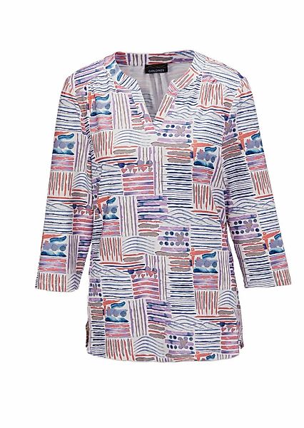 GOLDNER Print-Shirt "Tunika-Druckshirt mit Stehkragen" günstig online kaufen