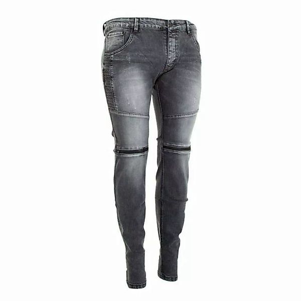 Ital-Design Stretch-Jeans Herren Freizeit Jeans in Grau günstig online kaufen