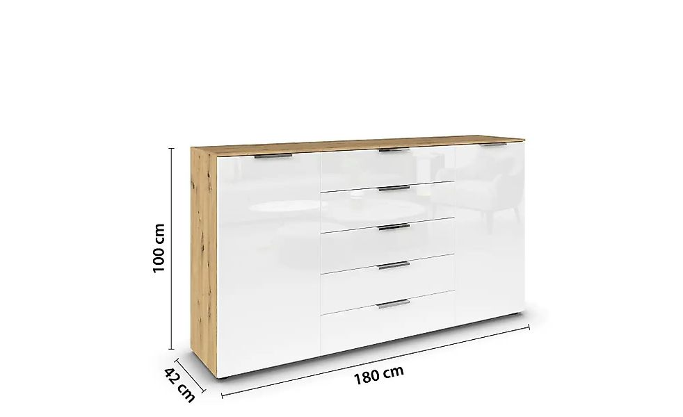 Sideboard  Frome ¦ holzfarben ¦ Maße (cm): B: 180 H: 100 Kommoden & Sideboa günstig online kaufen