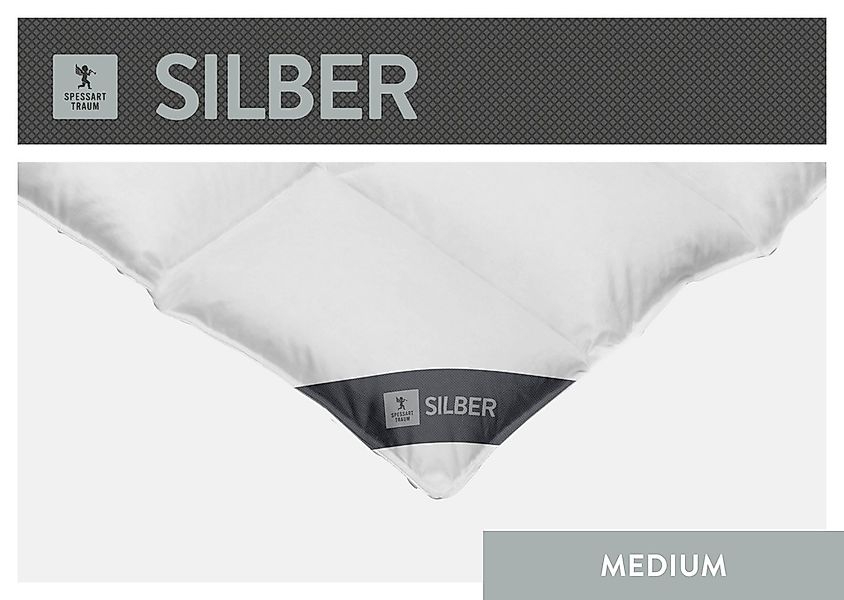 SPESSARTTRAUM Daunenbettdecke »Silber«, warm, Füllung 100% Daunen, Bezug 10 günstig online kaufen
