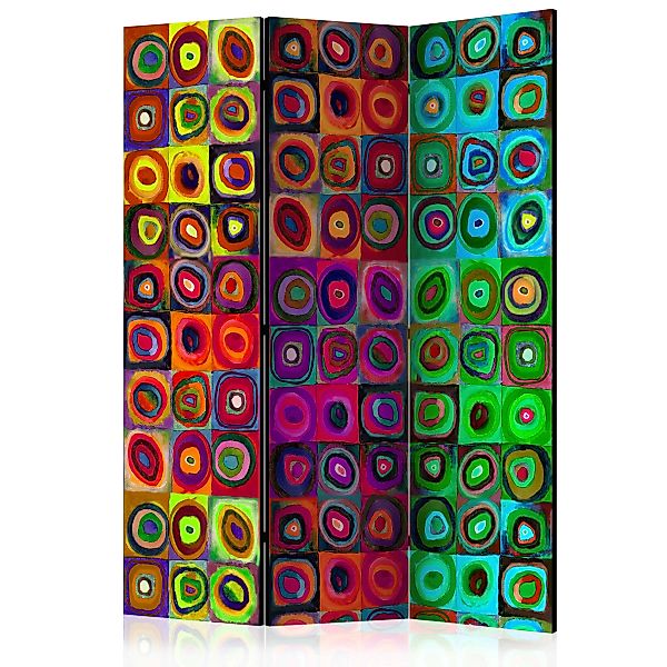 3-teiliges Paravent - Colorful Abstract Art  [room Dividers] günstig online kaufen