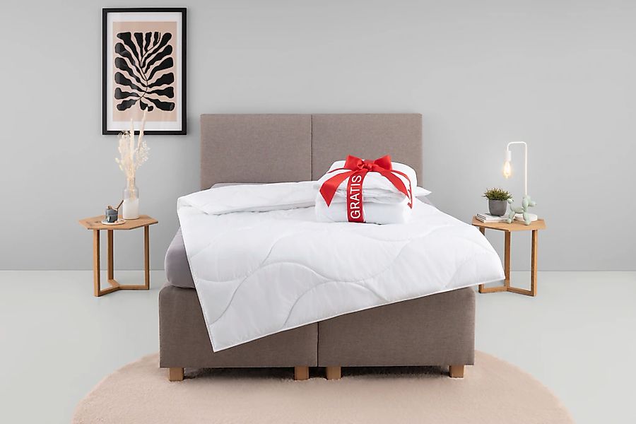 my home Microfaserbettdecke "Caelan, kaufe eine Decke - erhalte die Leichtb günstig online kaufen