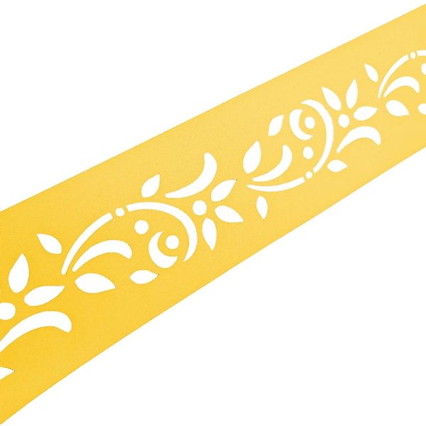 zaunzu Sichtschutz PREMIUM Dekor Floral1 Sichtschutz Gelb 2,55m günstig online kaufen