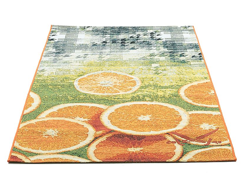 Sansibar Teppich »Rantum Beach 002«, rechteckig, 5 mm Höhe, Flachgewebe, mo günstig online kaufen